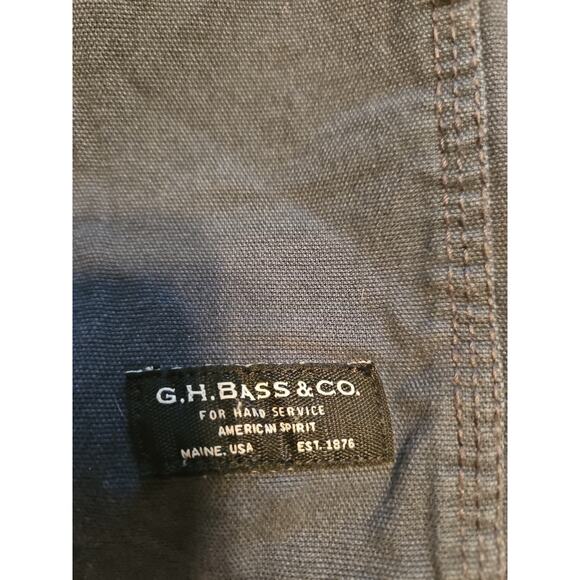 G.H. Bass & Co Mens Shirt M Denim Button Front Gray Hunting Outdoors - Picture 6 of 6